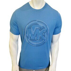 NWT MICHAEL KORS MSRP $56.99 MEN'S BLUE CREW NECK SHORT SLEEVE T-SHIRT SIZE M